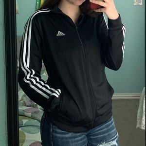 Black and White Adidas Jacket